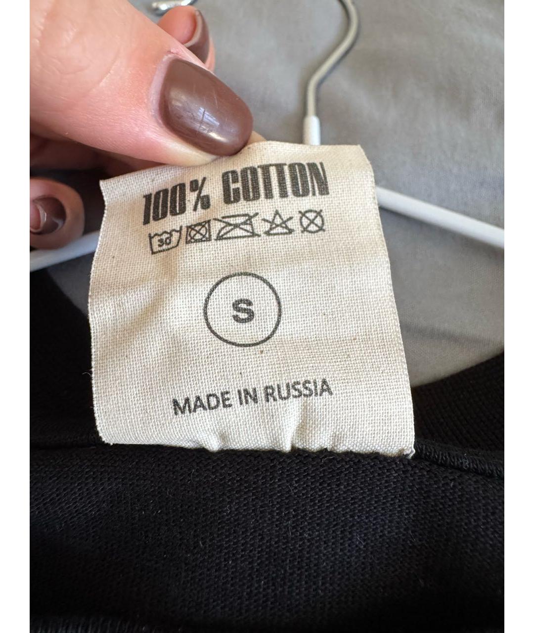 PLANTA ROSA Черный хлопковый джемпер / свитер, фото 5