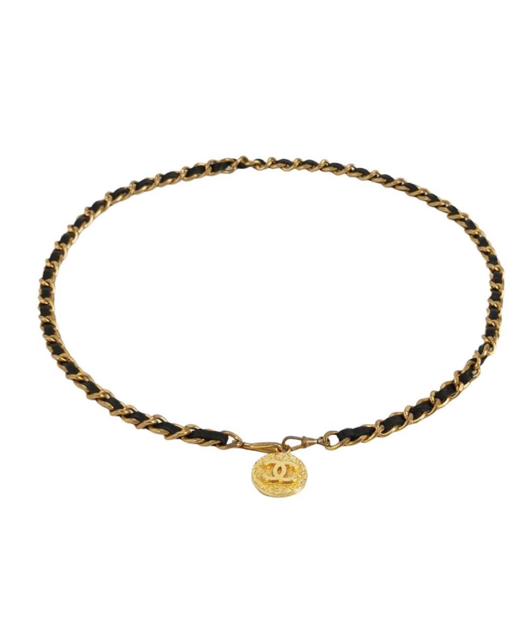 CHANEL Черный кожаный ремень, фото 8