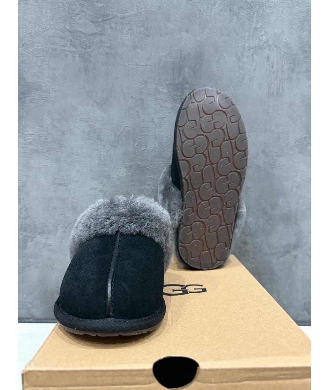 UGG AUSTRALIA Черные шлепанцы, фото 3