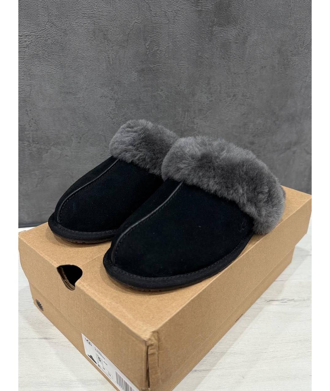 UGG AUSTRALIA Черные шлепанцы, фото 2
