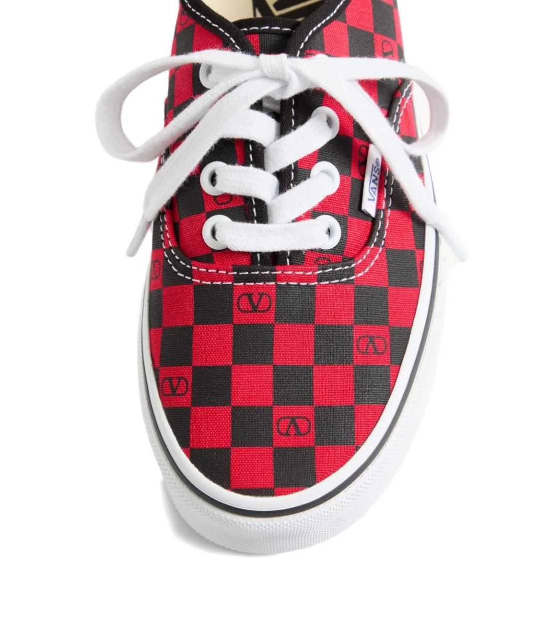 VALENTINO Красные текстильные кеды, фото 4