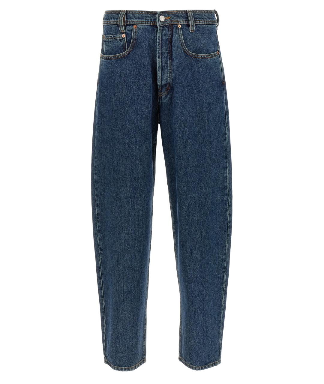 MAGLIANO Синие хлопковые прямые джинсы, фото 1