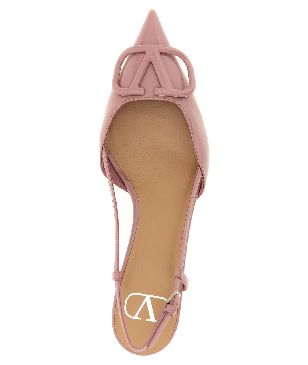 VALENTINO Розовые кожаные туфли, фото 4