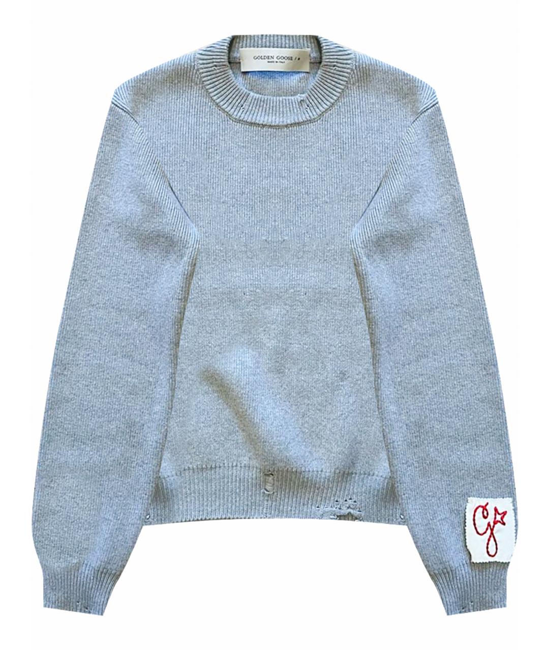 GOLDEN GOOSE DELUXE BRAND Серый хлопковый джемпер / свитер, фото 1