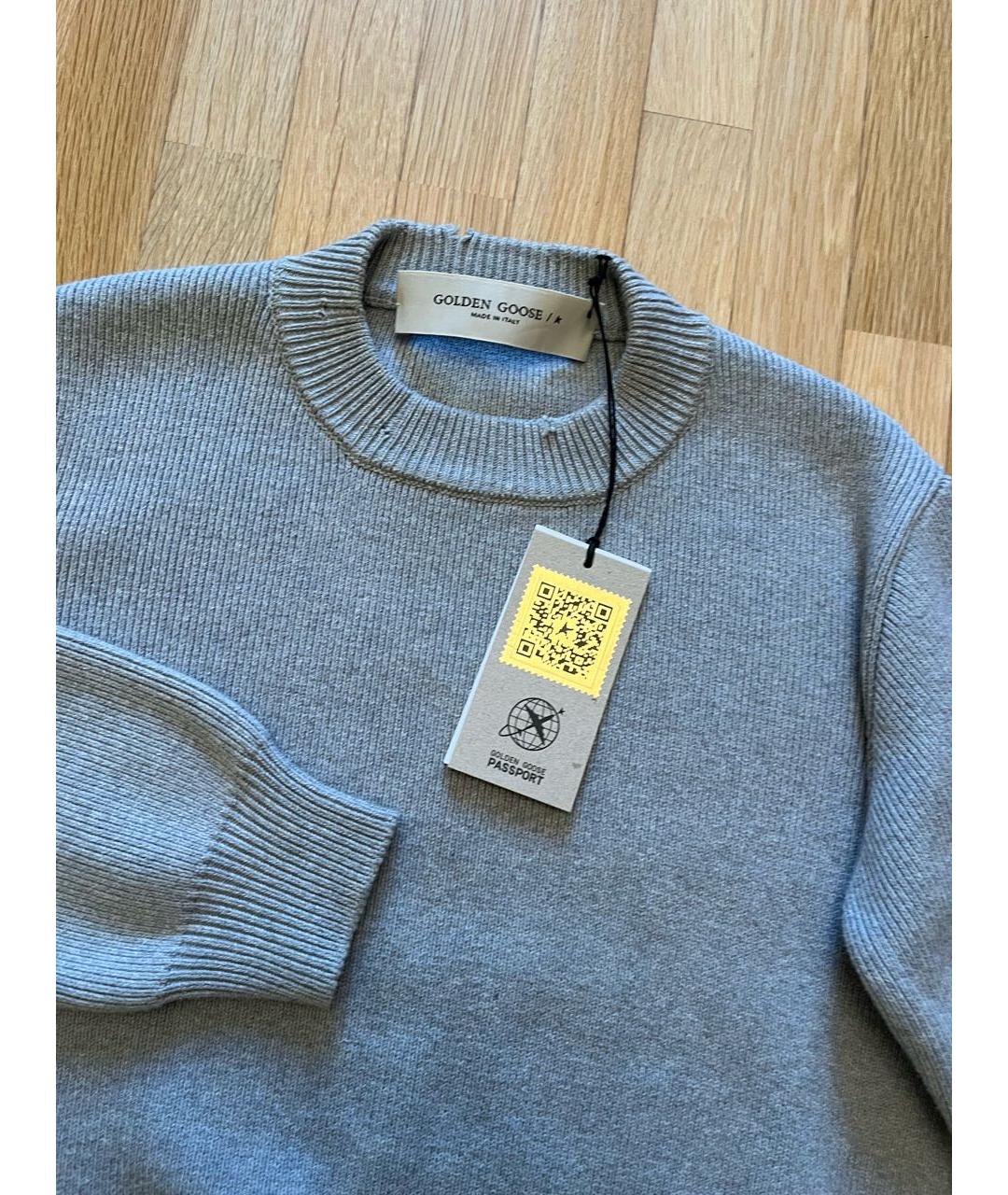GOLDEN GOOSE DELUXE BRAND Серый хлопковый джемпер / свитер, фото 3