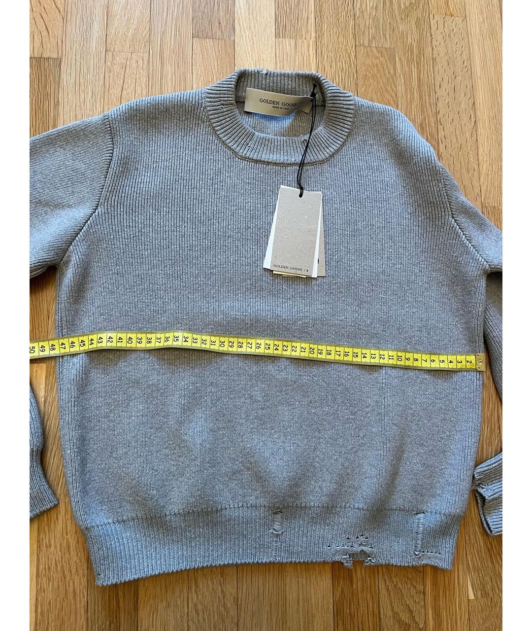 GOLDEN GOOSE DELUXE BRAND Серый хлопковый джемпер / свитер, фото 6