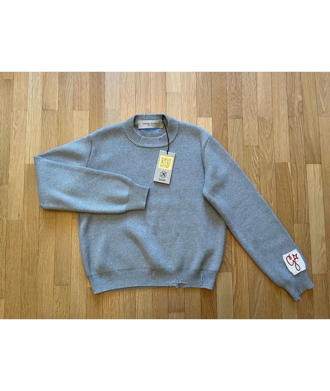 GOLDEN GOOSE DELUXE BRAND Серый хлопковый джемпер / свитер, фото 9