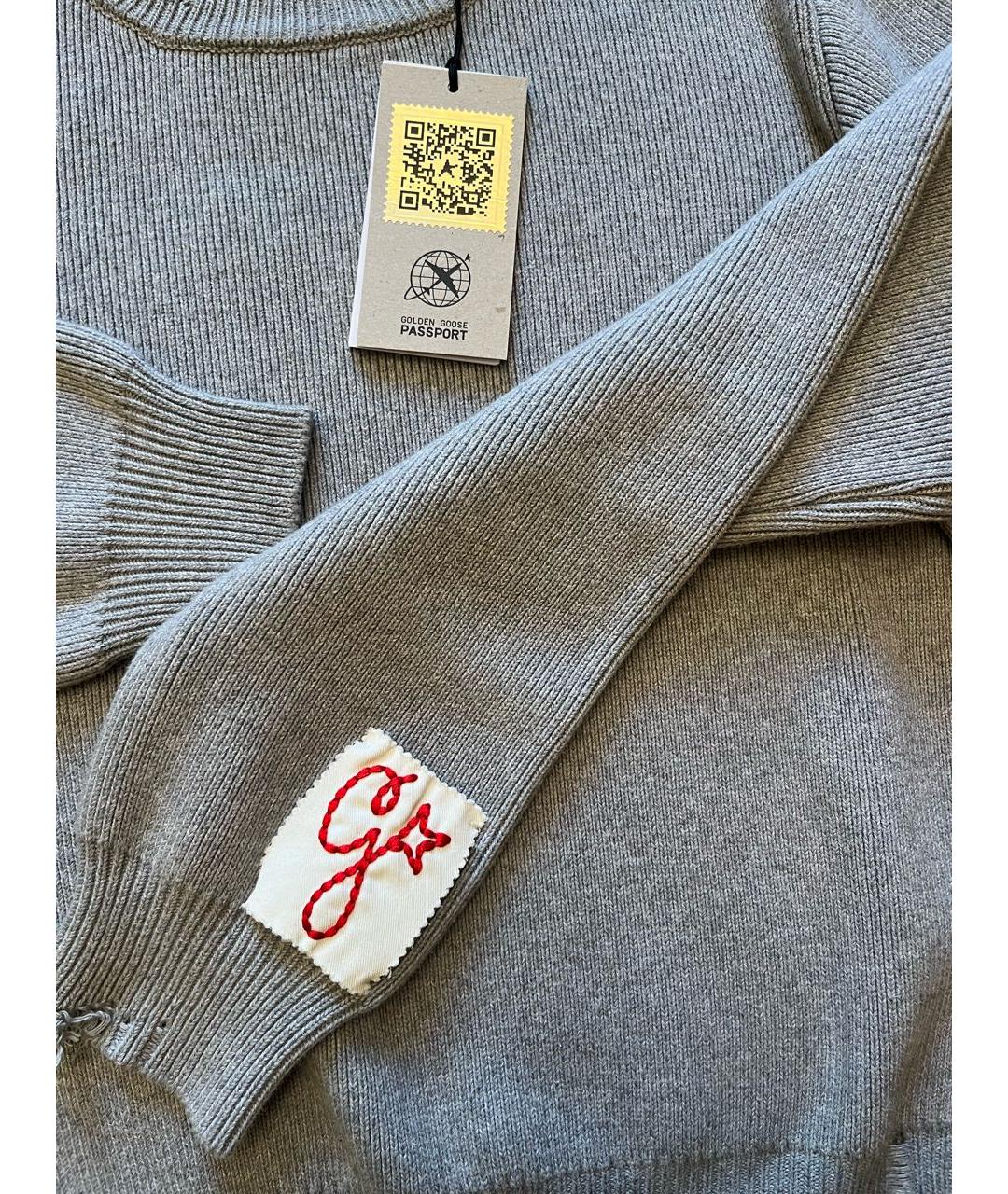 GOLDEN GOOSE DELUXE BRAND Серый хлопковый джемпер / свитер, фото 5