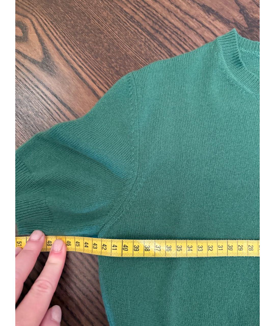 MIU MIU Зеленый кашемировый джемпер / свитер, фото 4
