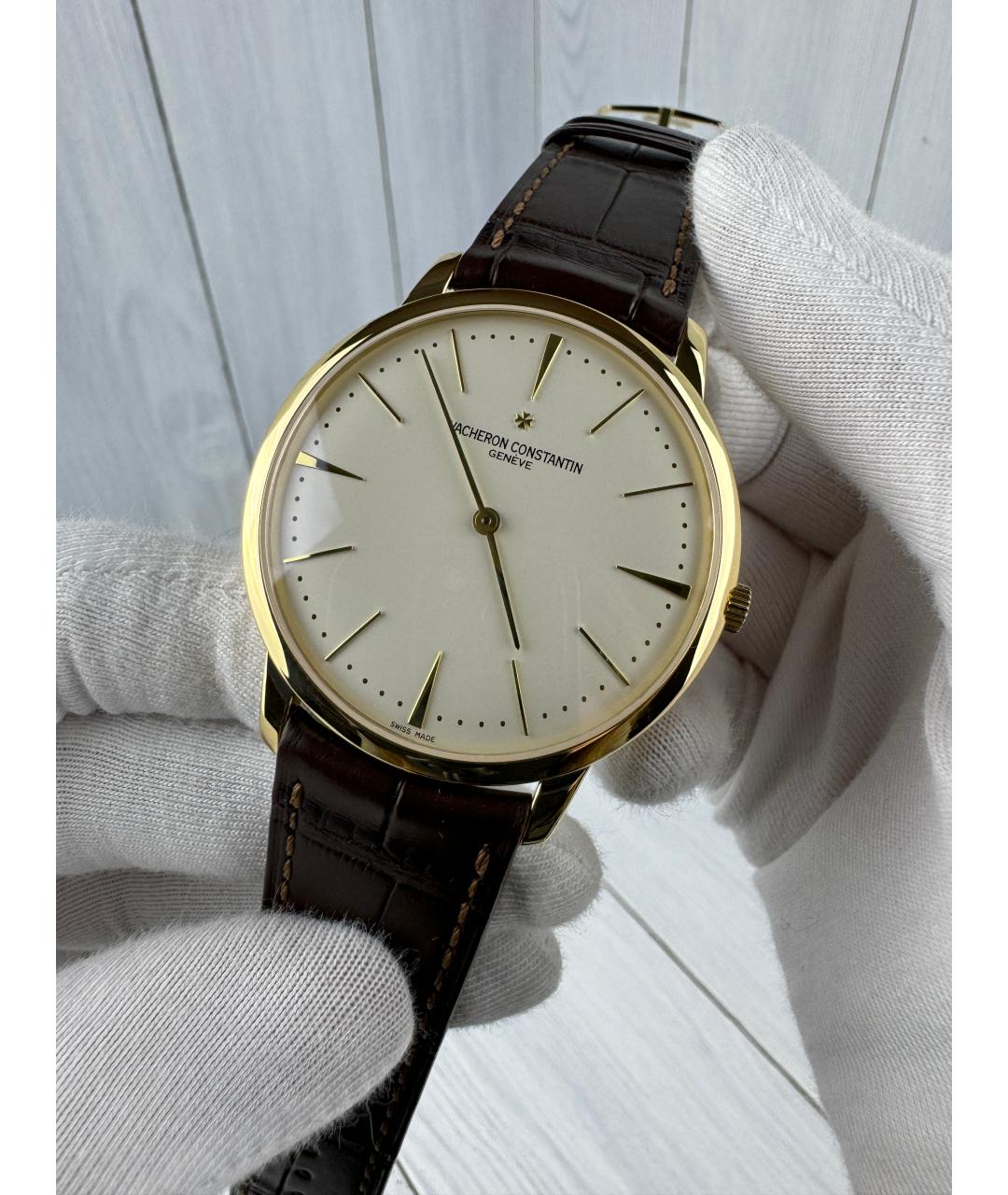 VACHERON CONSTANTIN Белые часы из желтого золота, фото 2