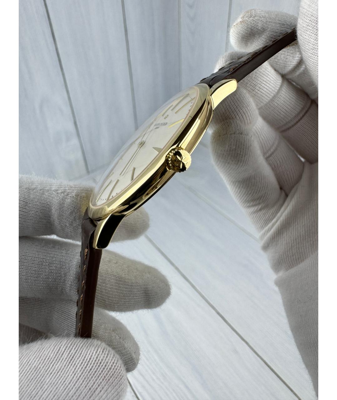 VACHERON CONSTANTIN Белые часы из желтого золота, фото 5