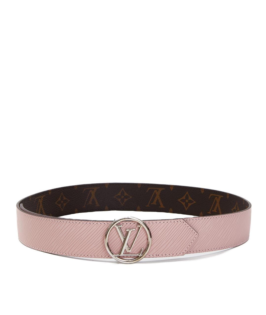 LOUIS VUITTON Розовый кожаный ремень, фото 1