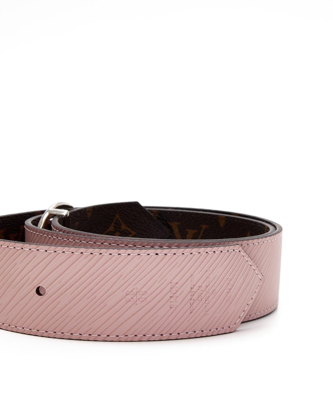 LOUIS VUITTON Розовый кожаный ремень, фото 3