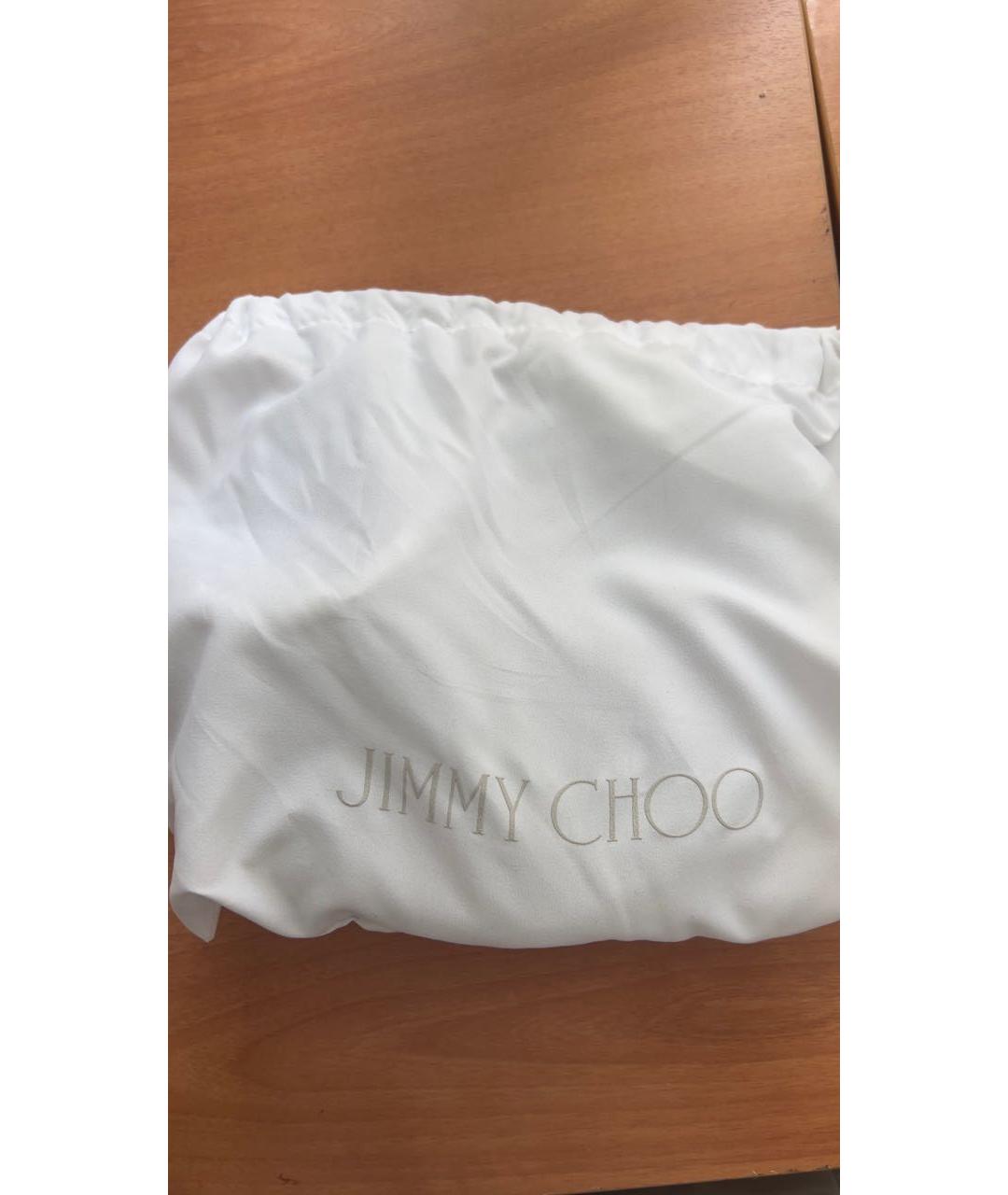 JIMMY CHOO Черная кожаная сумка через плечо, фото 7