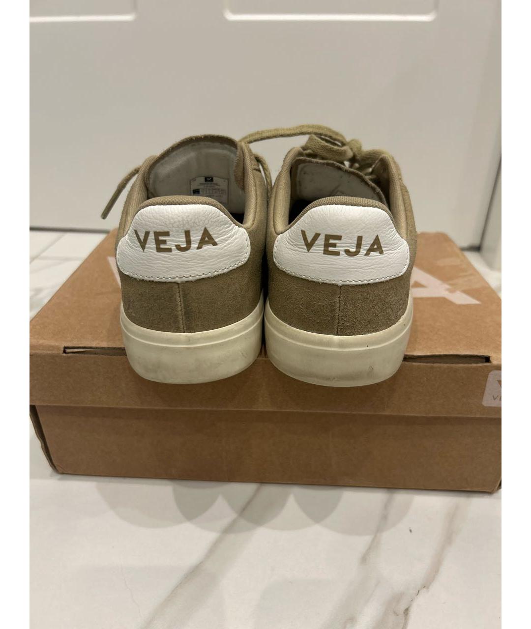 VEJA Бежевые замшевые кеды, фото 4