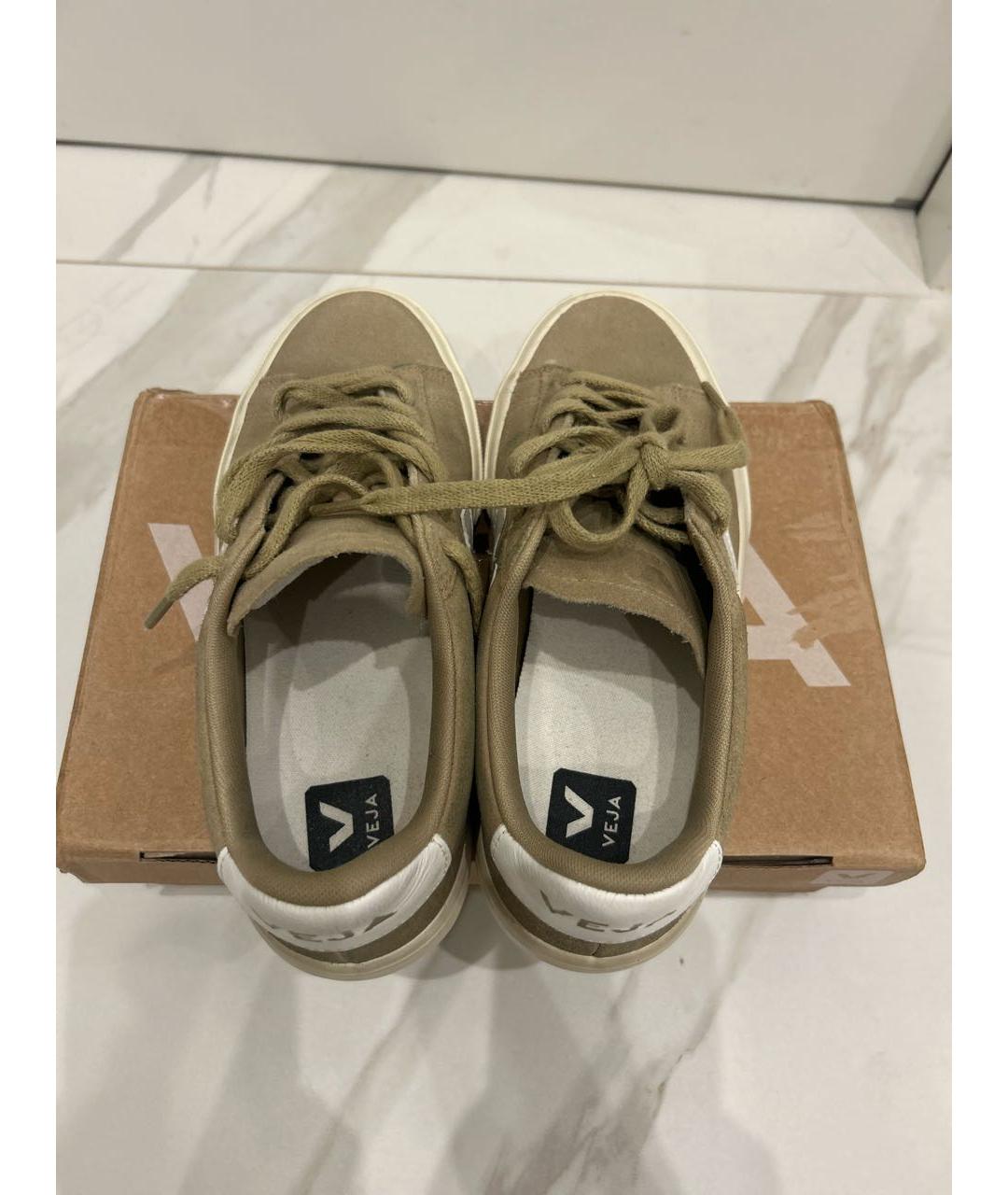 VEJA Бежевые замшевые кеды, фото 3