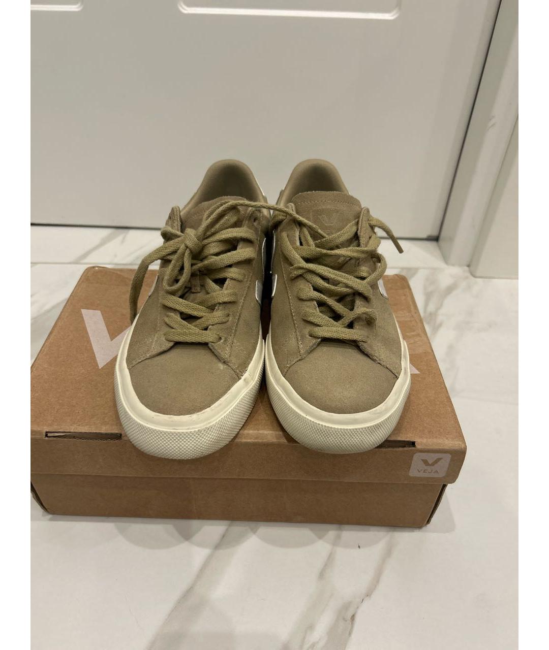 VEJA Бежевые замшевые кеды, фото 2
