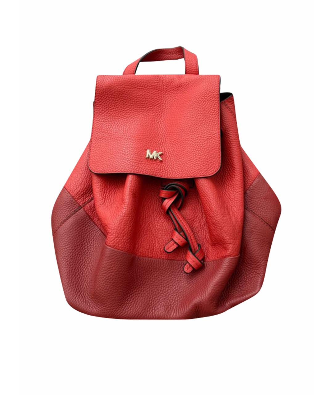 MICHAEL KORS Красный кожаный рюкзак, фото 1