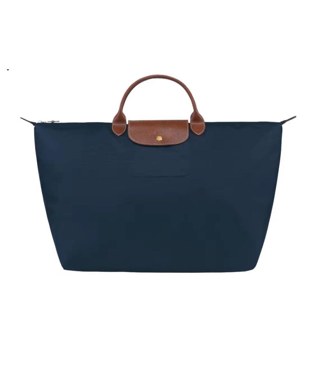 LONGCHAMP Темно-синяя сумка тоут, фото 1