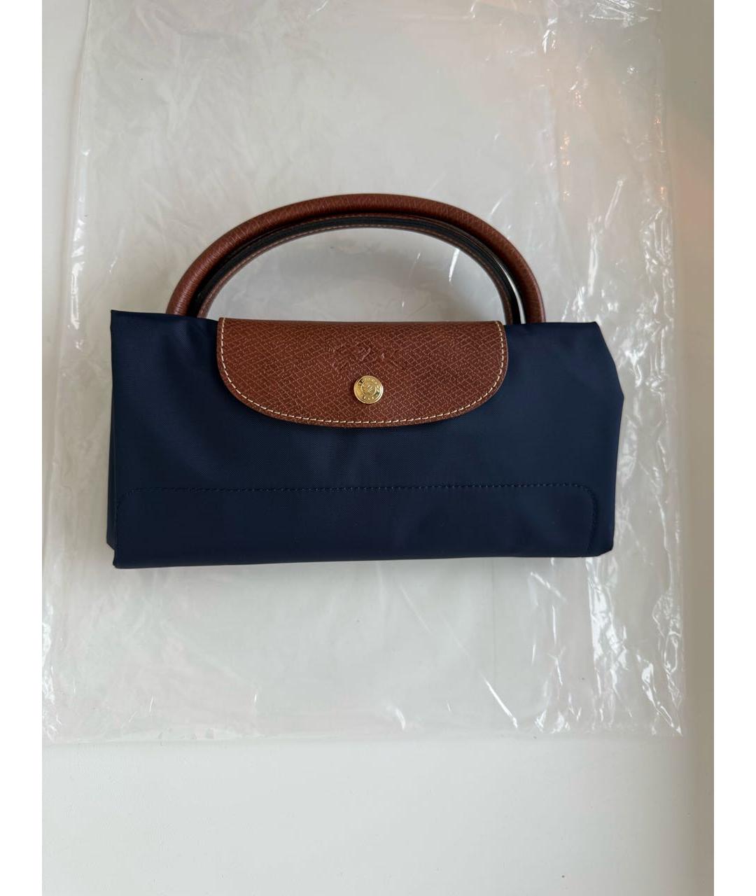 LONGCHAMP Темно-синяя сумка тоут, фото 3