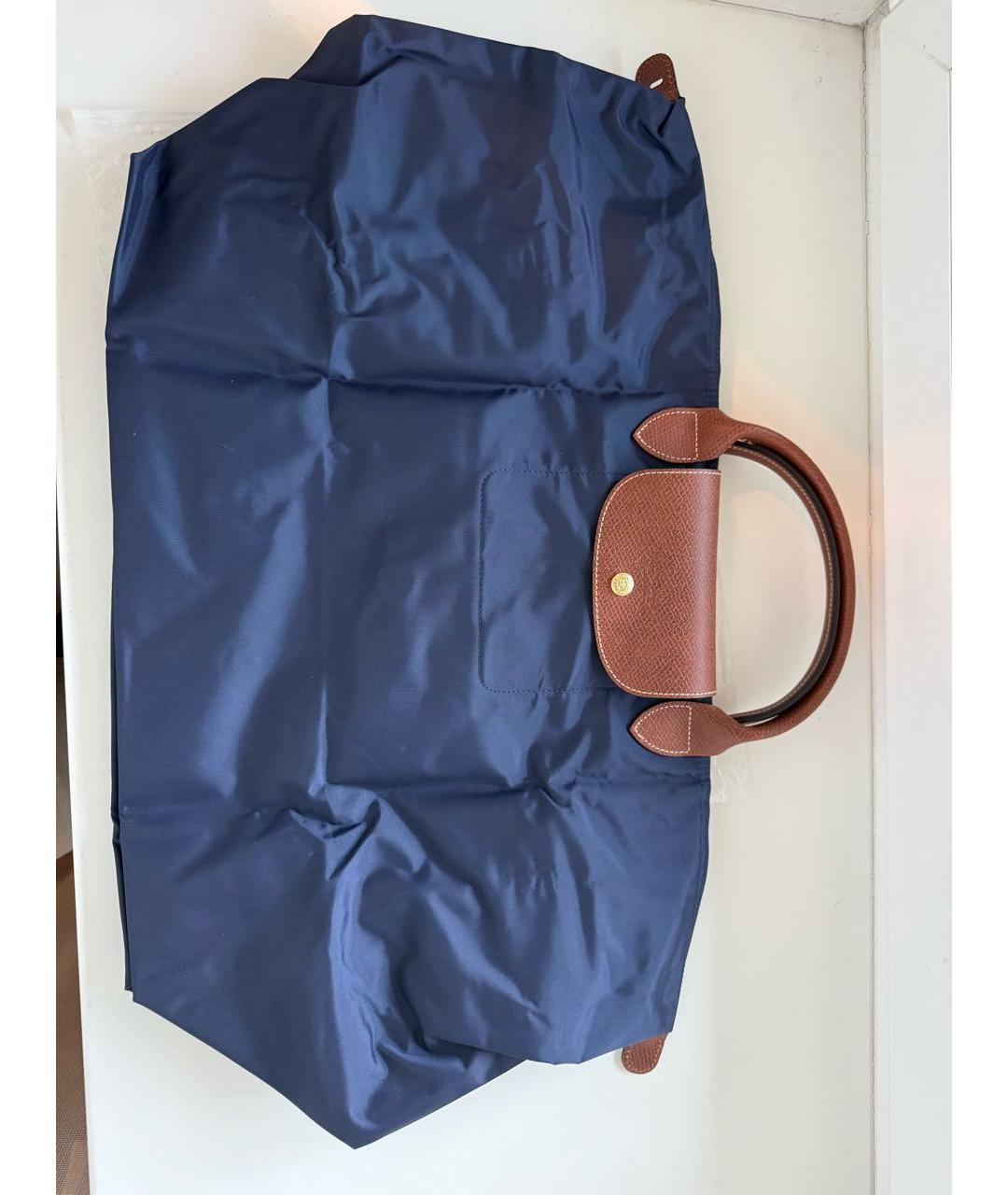 LONGCHAMP Темно-синяя сумка тоут, фото 4