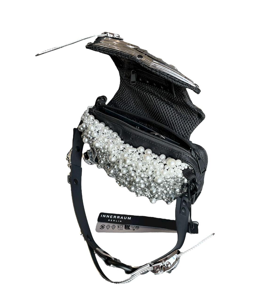 INNERRAUM Серебряная сумка с короткими ручками, фото 4