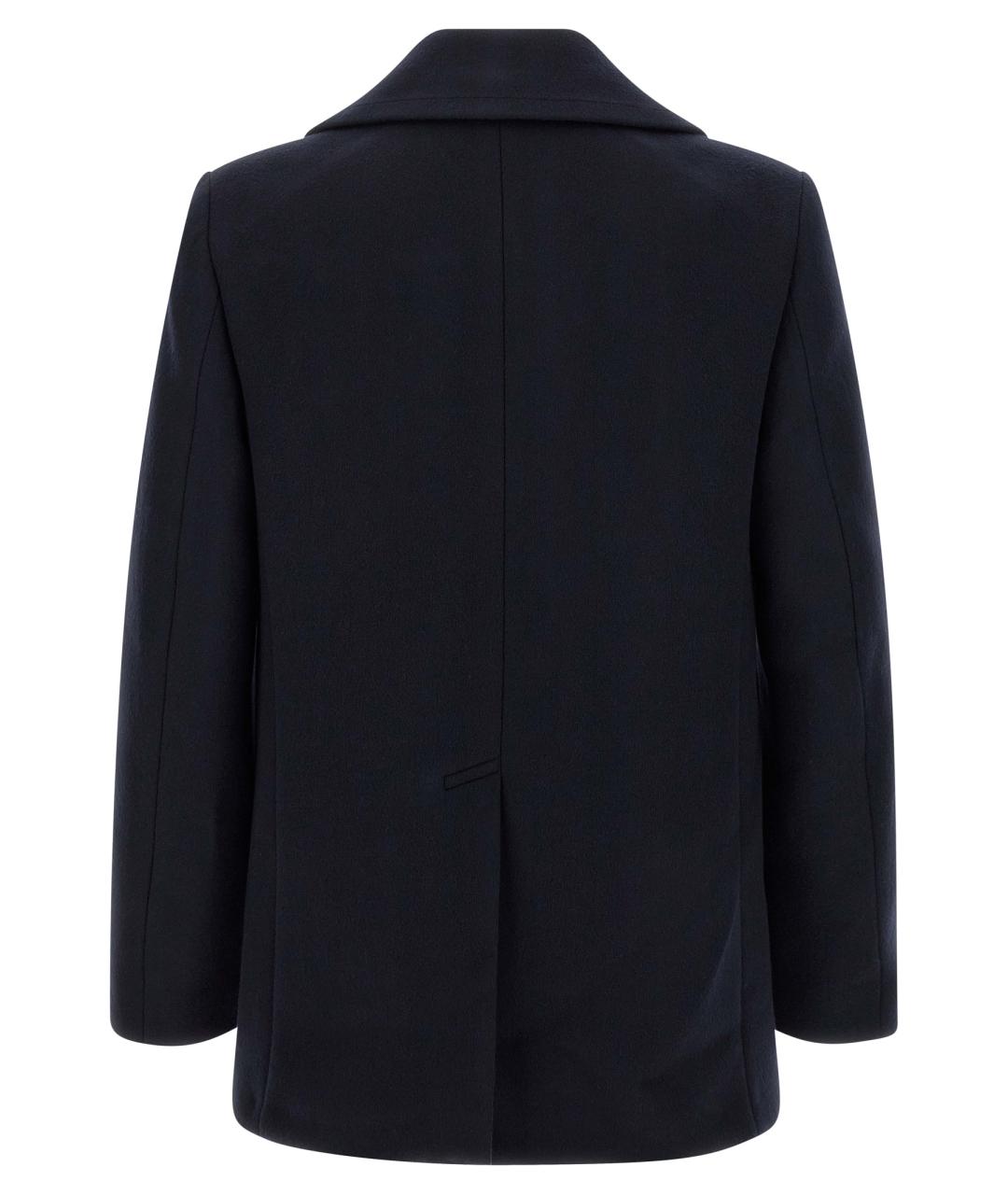 GIVENCHY Темно-синее шерстяное пальто, фото 2