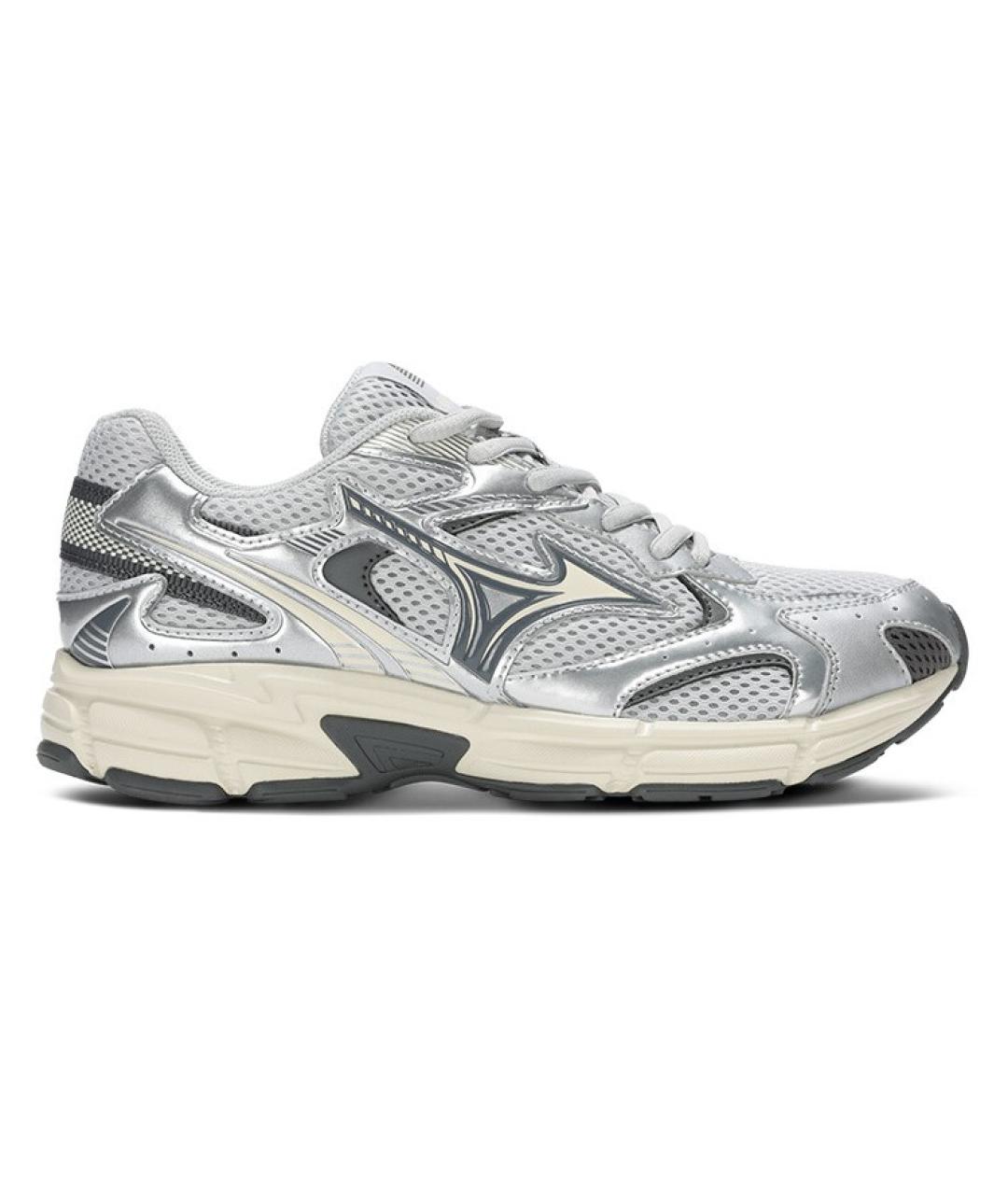 MIZUNO Серебряные текстильные низкие кроссовки / кеды, фото 7