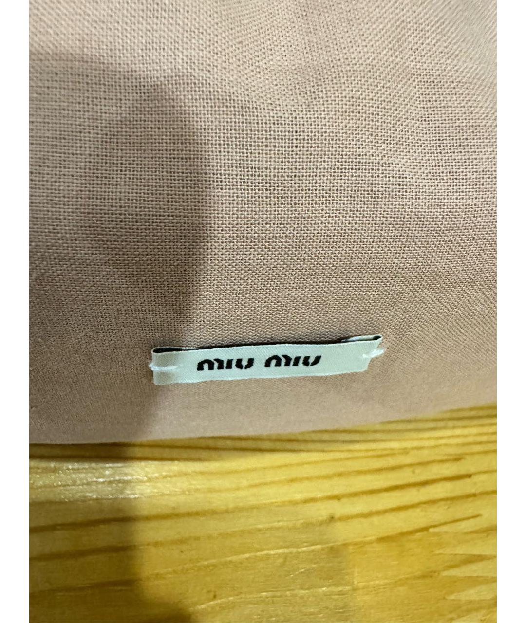 MIU MIU Белая кожаная сумка через плечо, фото 8