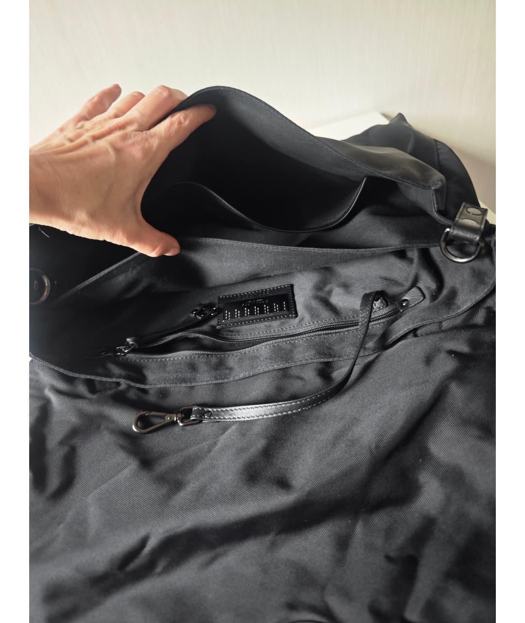 ZANELLATO Черная синтетическая сумка на плечо, фото 4