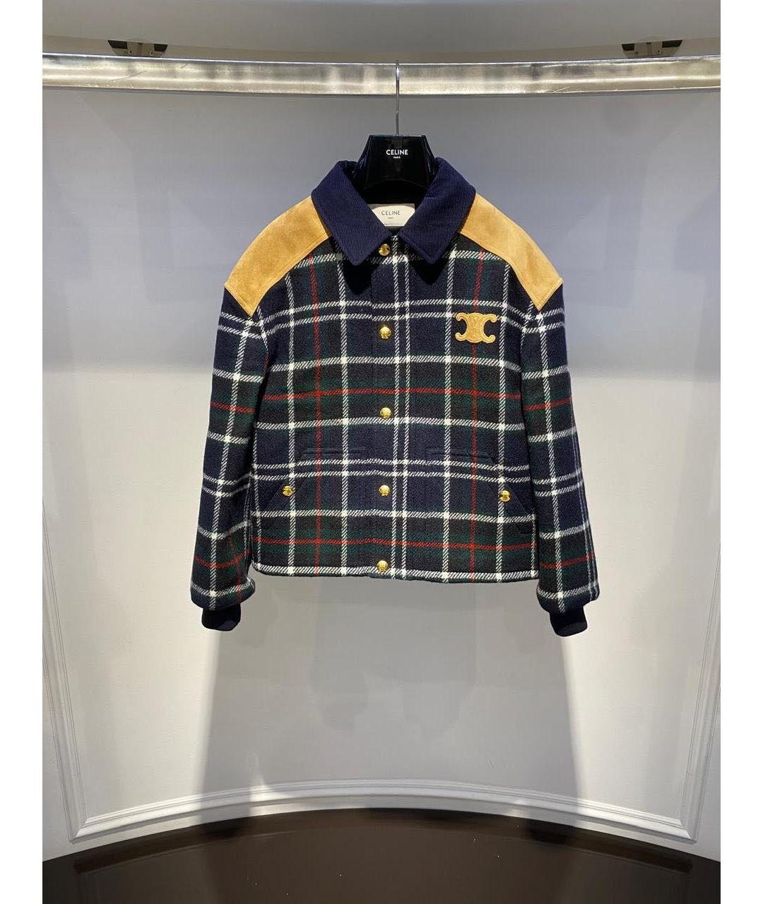 CELINE Мульти шерстяная куртка, фото 2