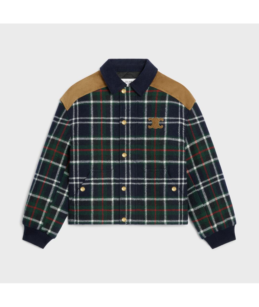 CELINE Мульти шерстяная куртка, фото 6