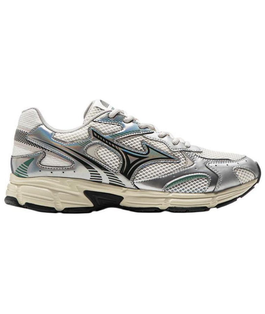 MIZUNO Серебряные текстильные низкие кроссовки / кеды, фото 5
