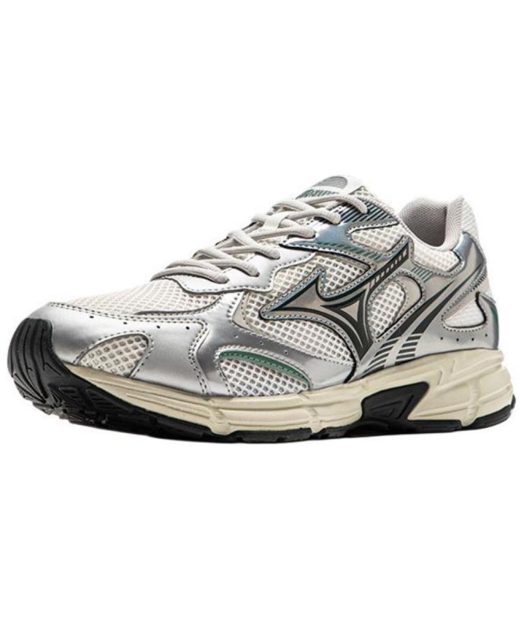 MIZUNO Серебряные текстильные низкие кроссовки / кеды, фото 3