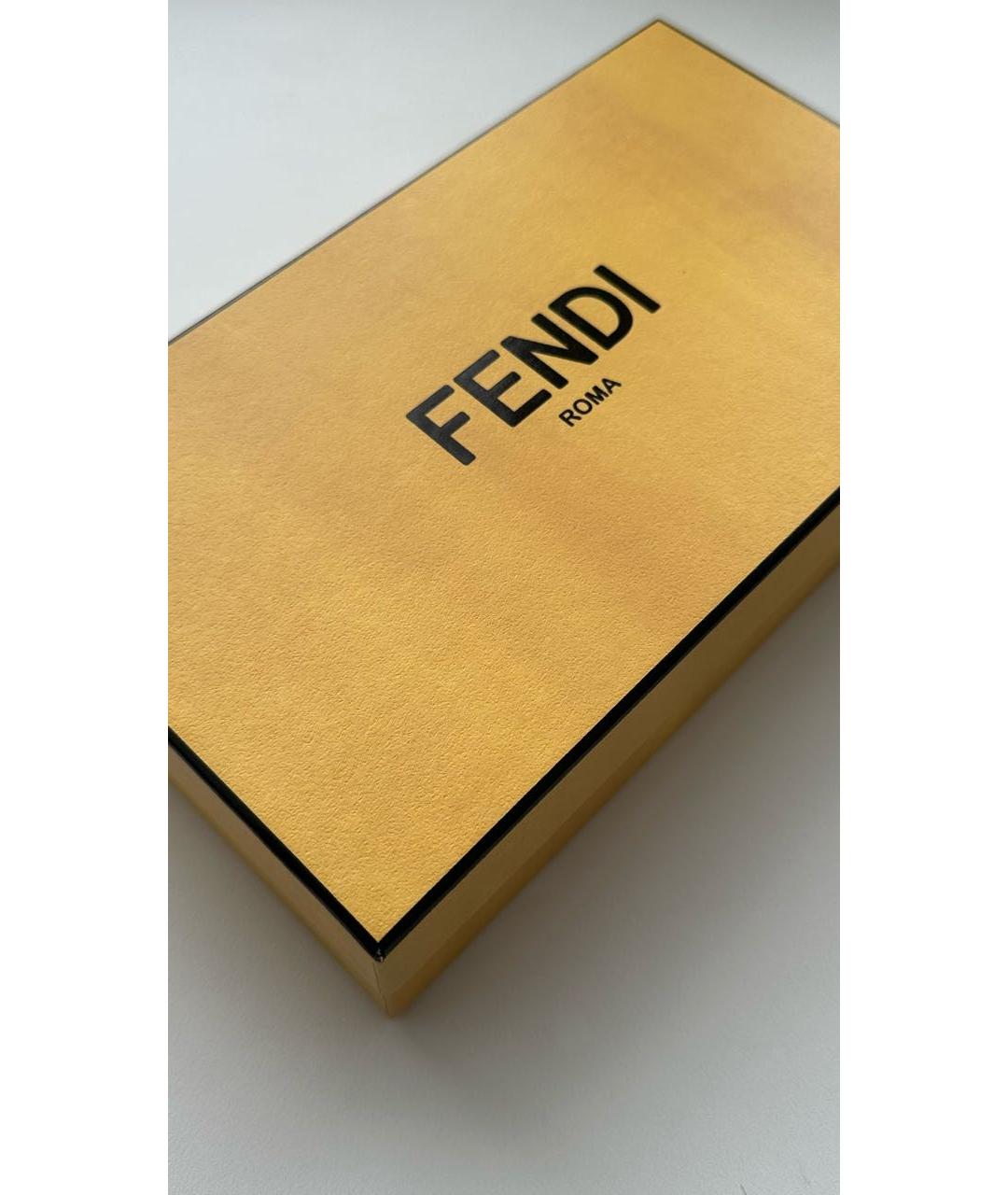 FENDI Антрацитовые металлические солнцезащитные очки, фото 4