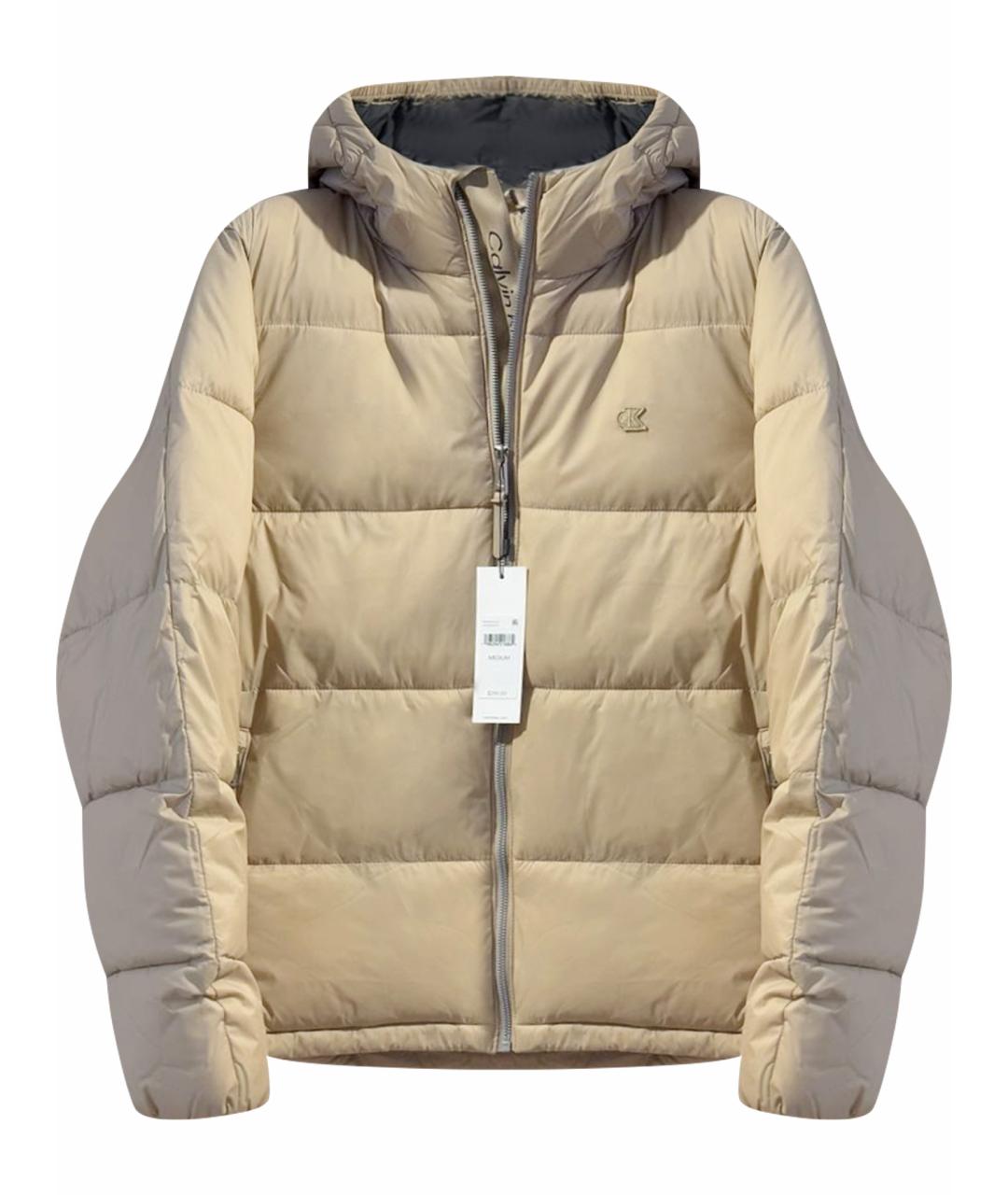 CALVIN KLEIN Бежевый пуховик, фото 1