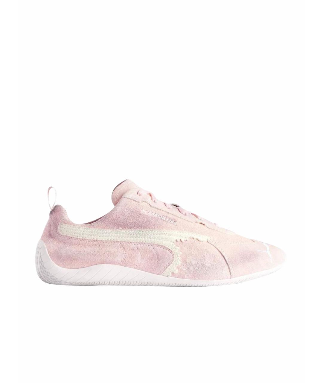 BALENCIAGA Розовые замшевые кеды, фото 1