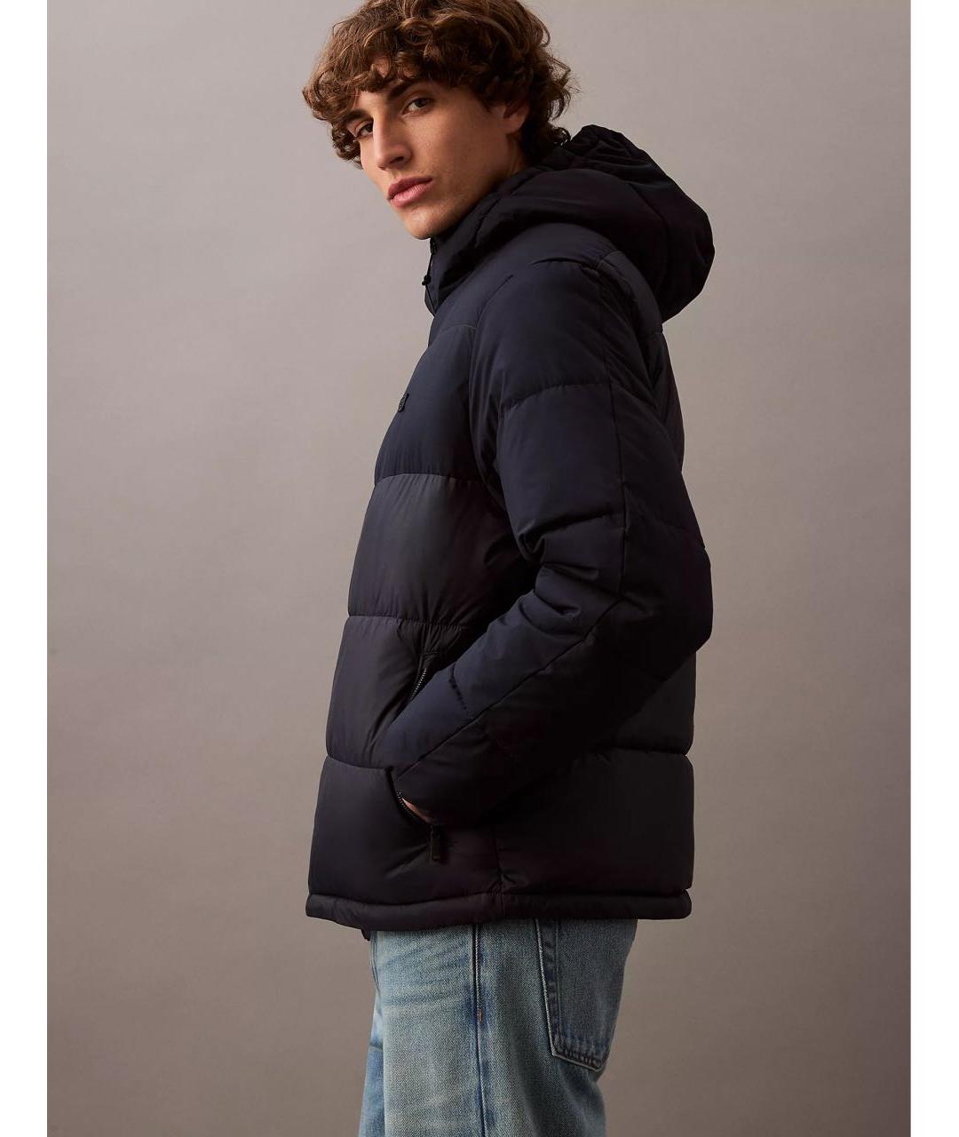 CALVIN KLEIN Темно-синий пуховик, фото 6