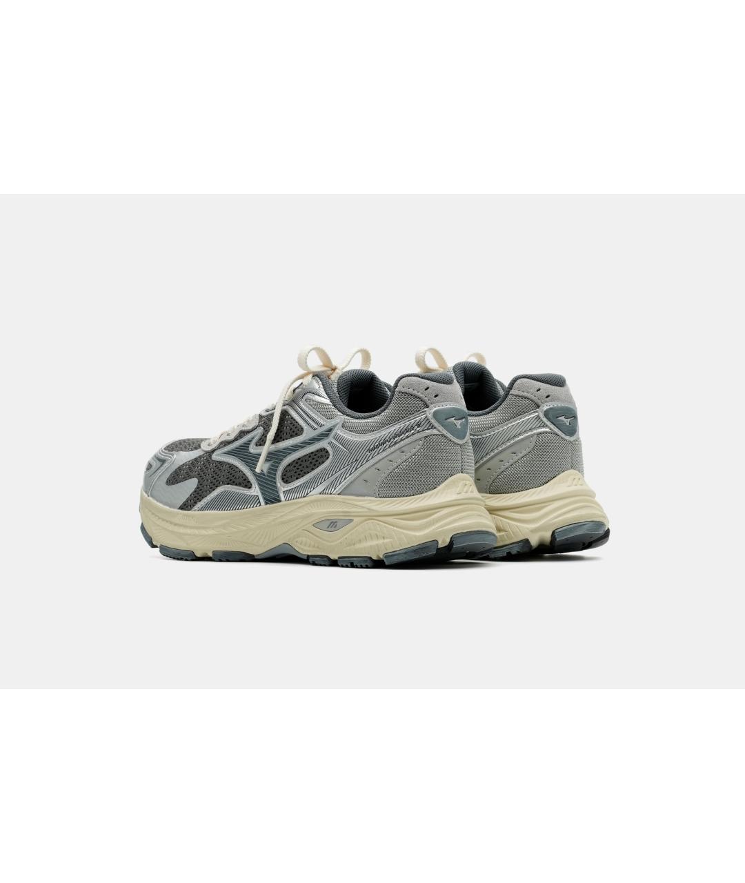 MIZUNO Серые текстильные низкие кроссовки / кеды, фото 4