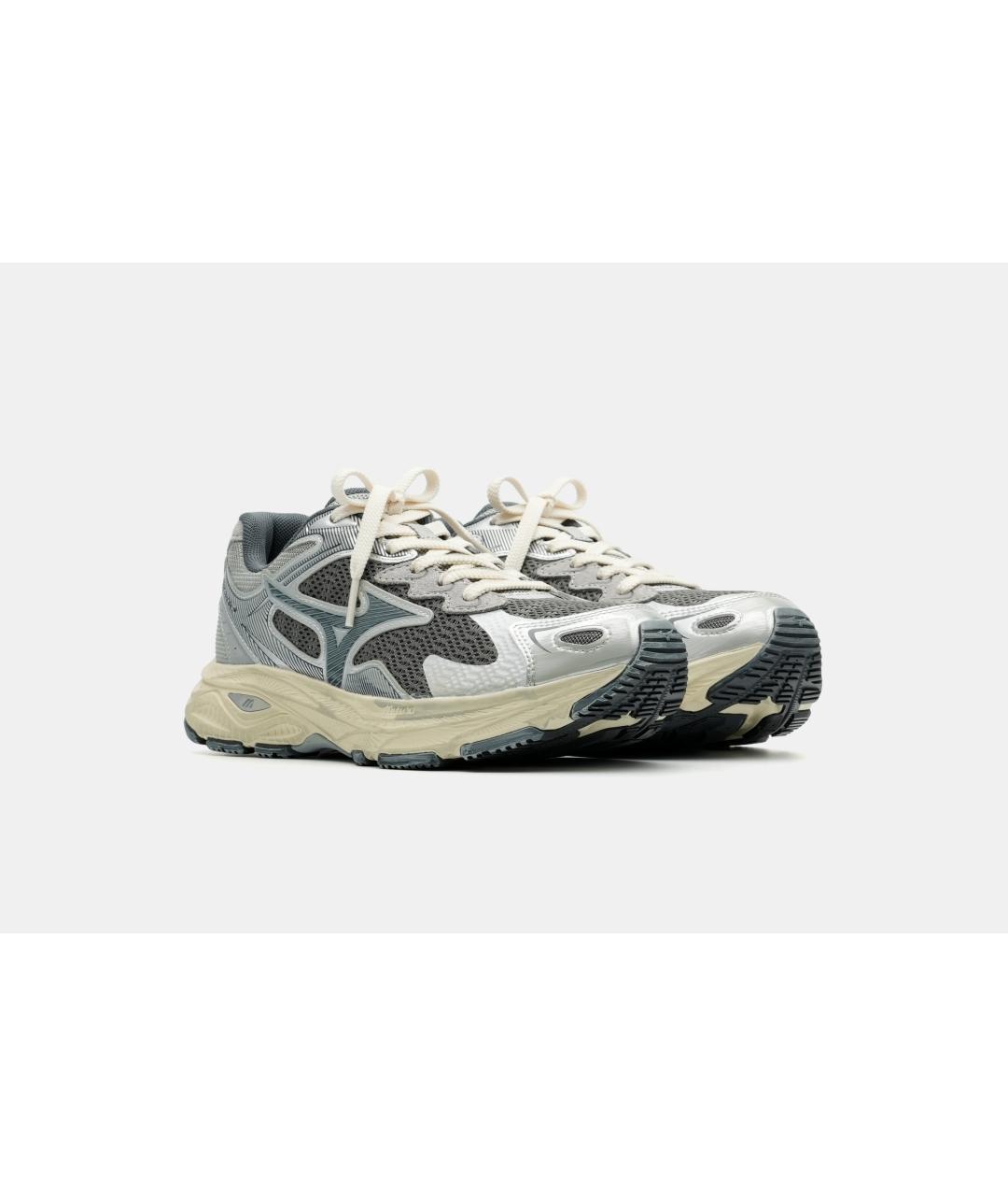 MIZUNO Серые текстильные низкие кроссовки / кеды, фото 6