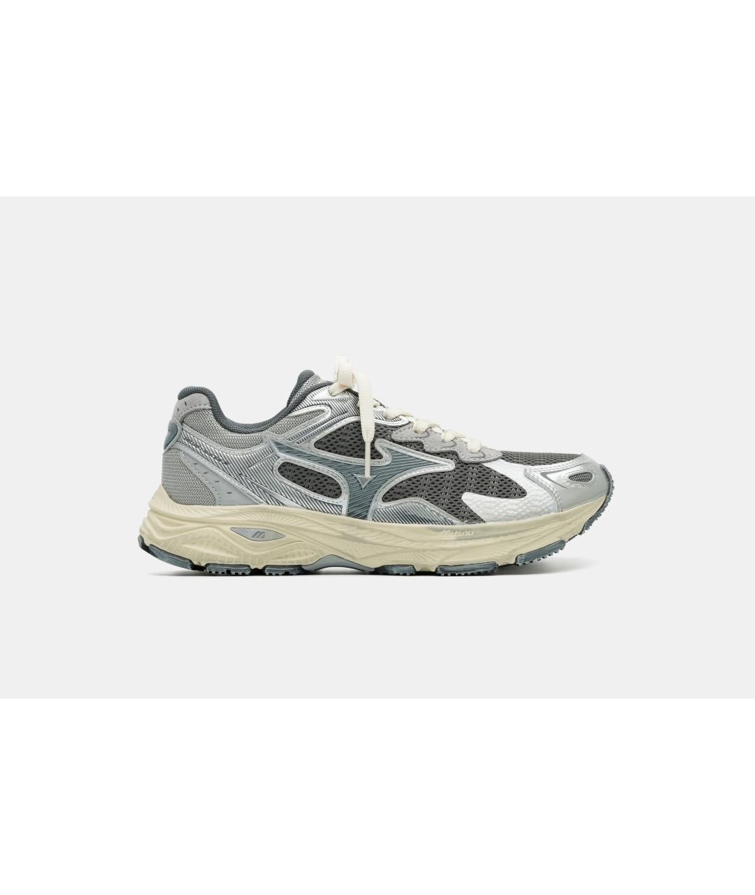 MIZUNO Серые текстильные низкие кроссовки / кеды, фото 7