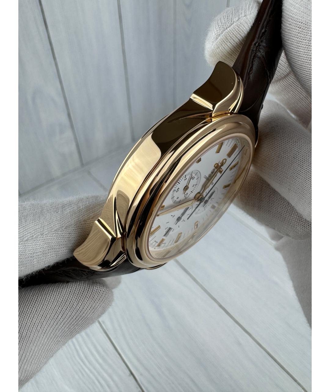 OMEGA Белые часы из розового золота, фото 4