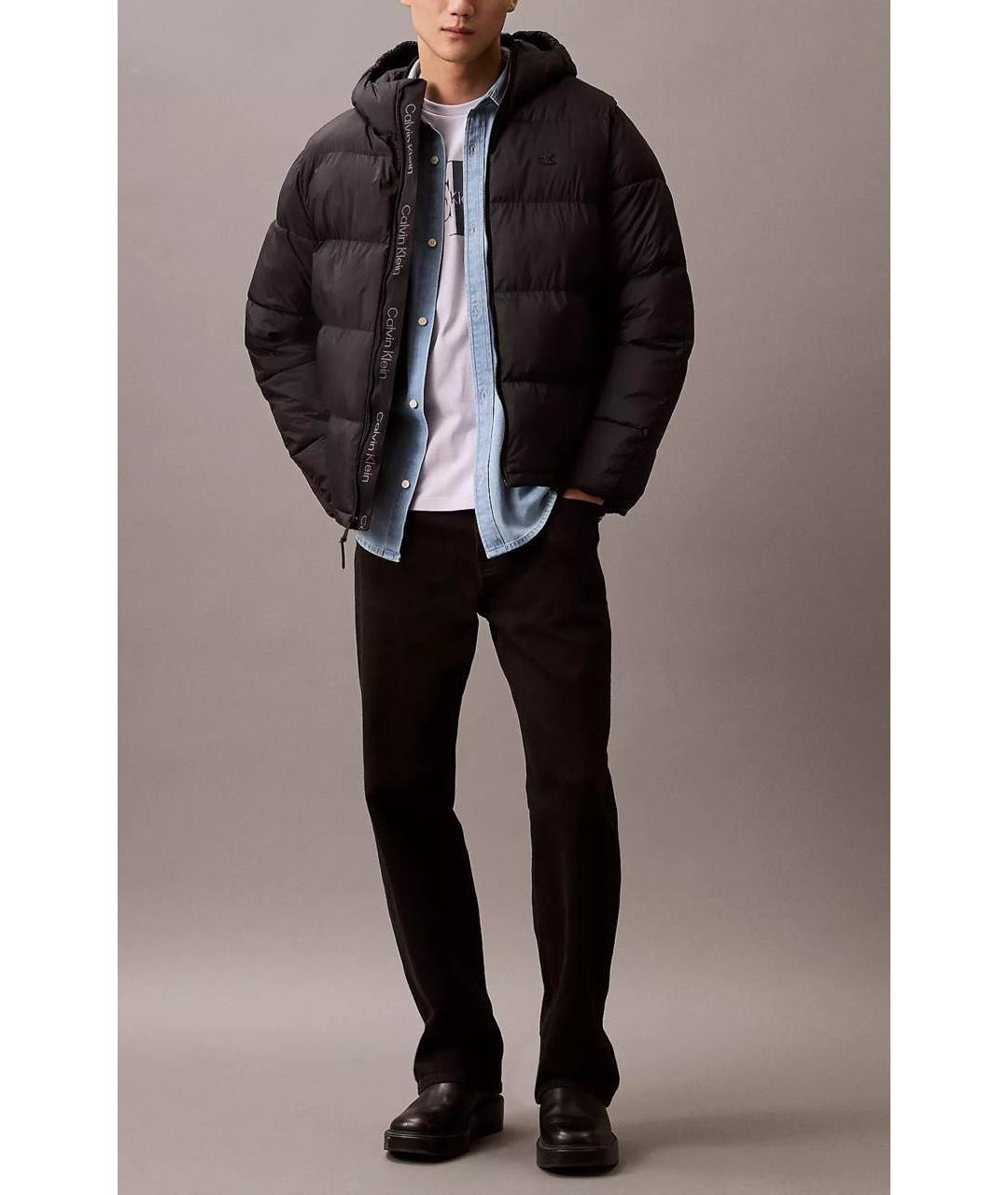 CALVIN KLEIN Черный пуховик, фото 8