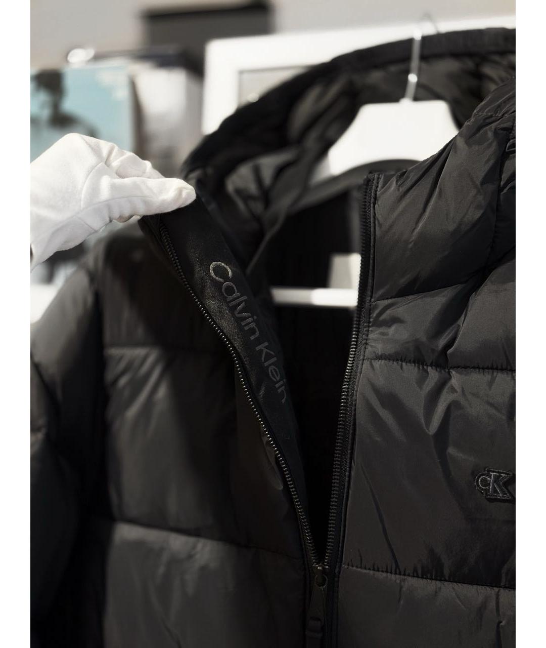 CALVIN KLEIN Черный пуховик, фото 6