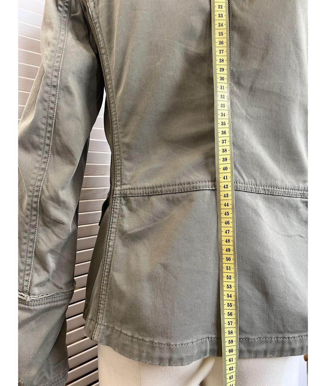 HUGO BOSS Хаки хлопко-эластановый жакет/пиджак, фото 4