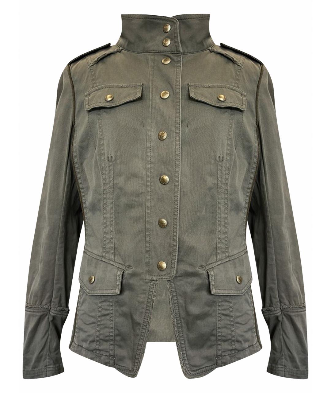 HUGO BOSS Хаки хлопко-эластановый жакет/пиджак, фото 1