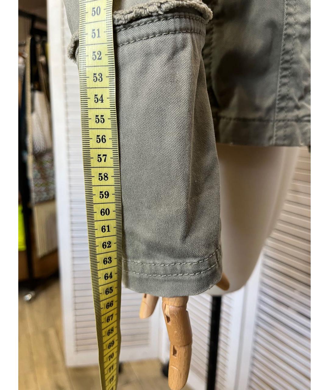 HUGO BOSS Хаки хлопко-эластановый жакет/пиджак, фото 5