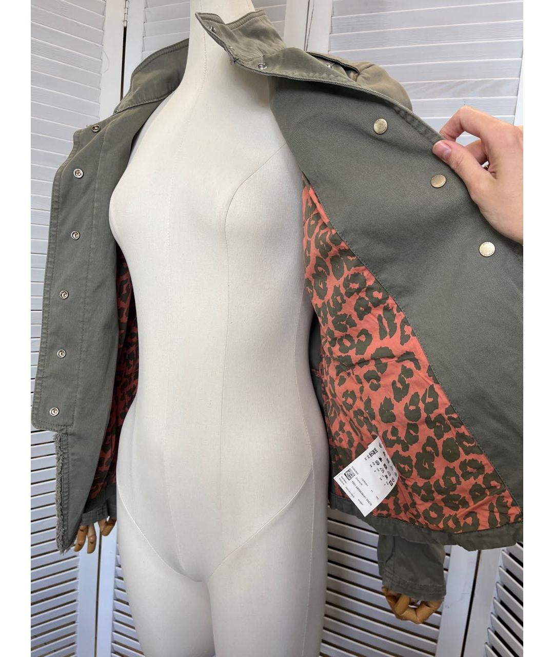 HUGO BOSS Хаки хлопко-эластановый жакет/пиджак, фото 2