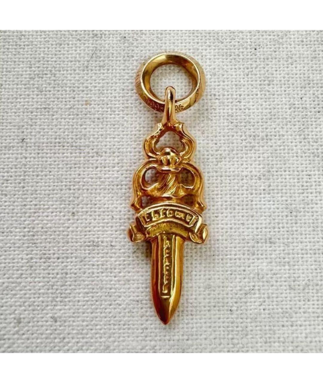CHROME HEARTS Золотой кулон, фото 2