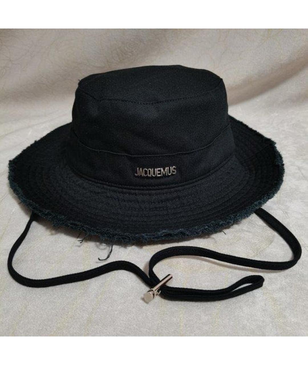 JACQUEMUS Черная хлопковая панама, фото 4